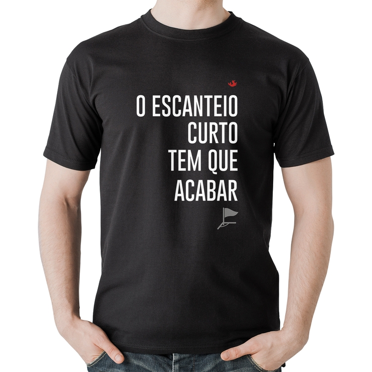 Camiseta Algodão O escanteio curto tem que acabar