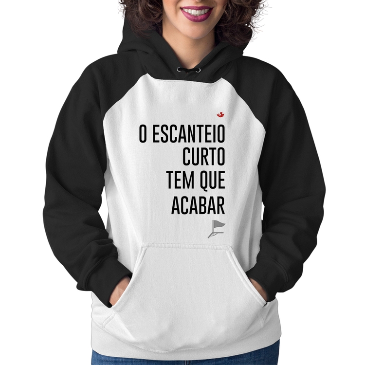 Moletom Feminino O escanteio curto tem que acabar