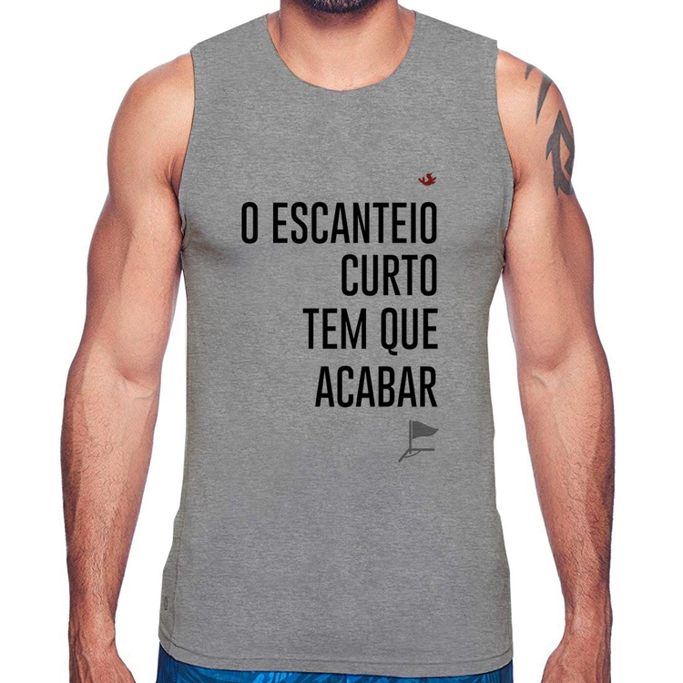 Regata O escanteio curto tem que acabar - Cinza