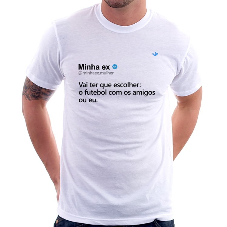 Camiseta O futebol ou eu