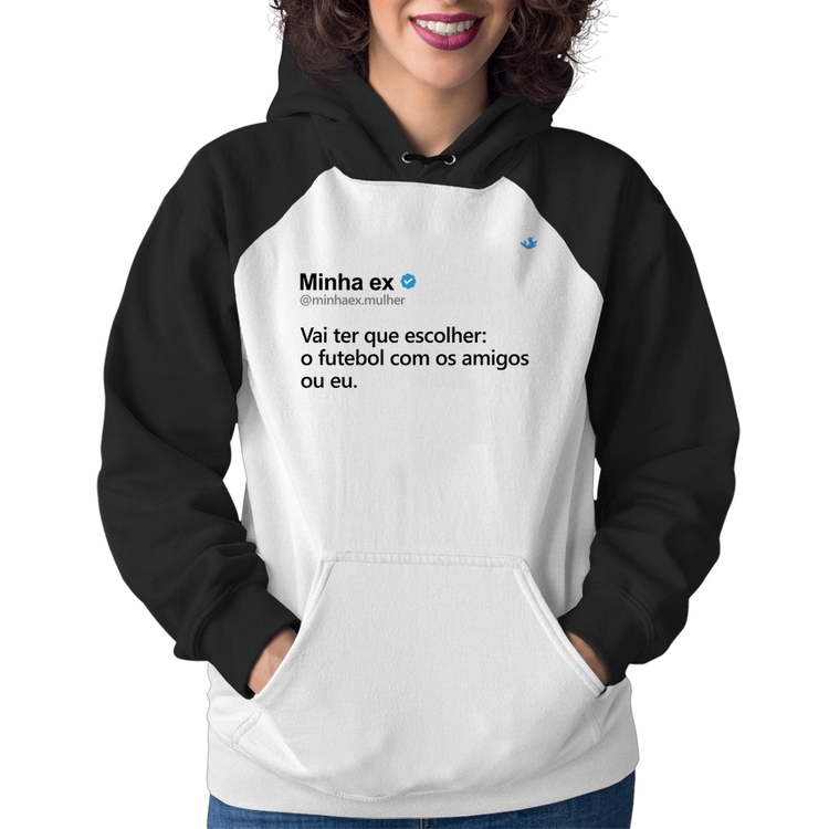 Moletom Feminino O futebol ou eu
