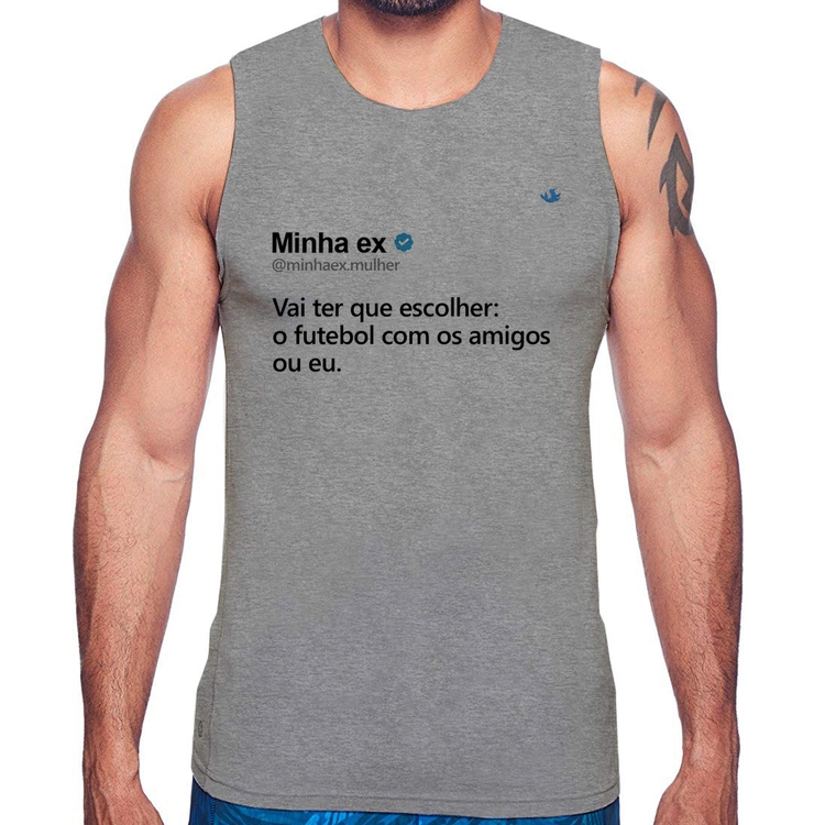 Regata O futebol ou eu - Cinza