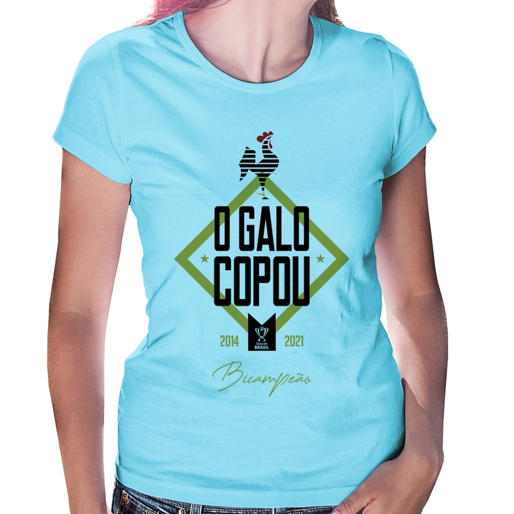 Baby Look O Galo Copou! - Azul Bebê