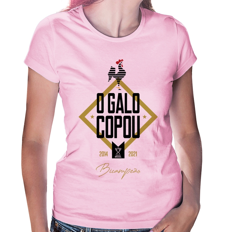 Baby Look O Galo Copou! - Rosa Bebê