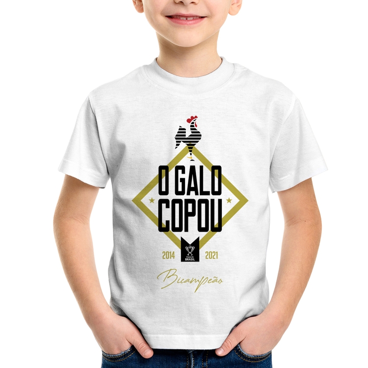 Camiseta Infantil O Galo Copou!