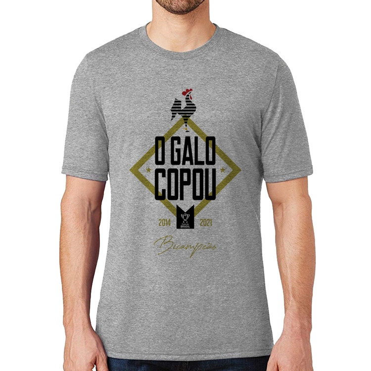 Camiseta O Galo Copou! - Cinza