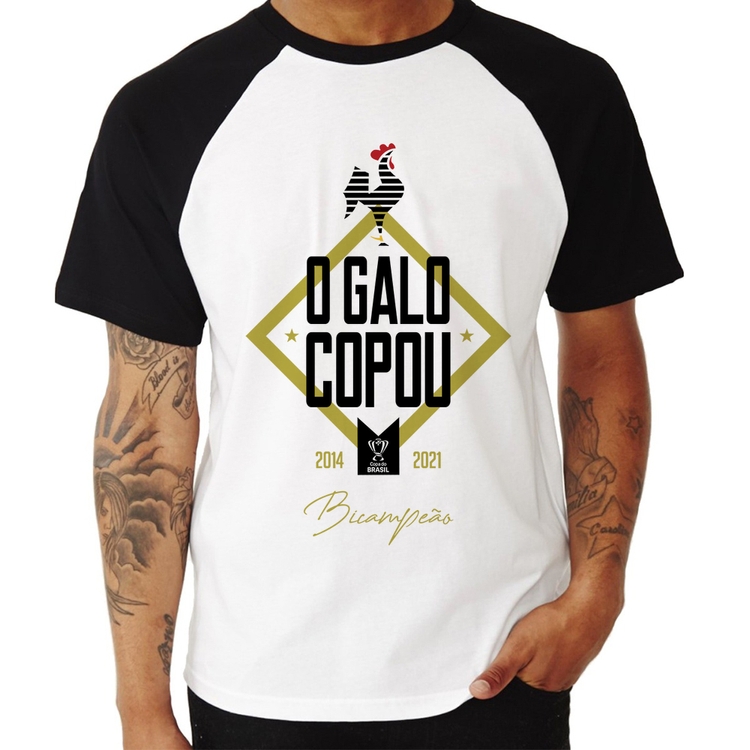 Camiseta Raglan O Galo Copou!