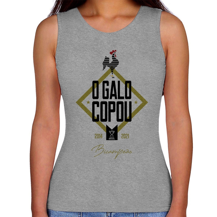 Regata Feminina O Galo Copou! - Cinza