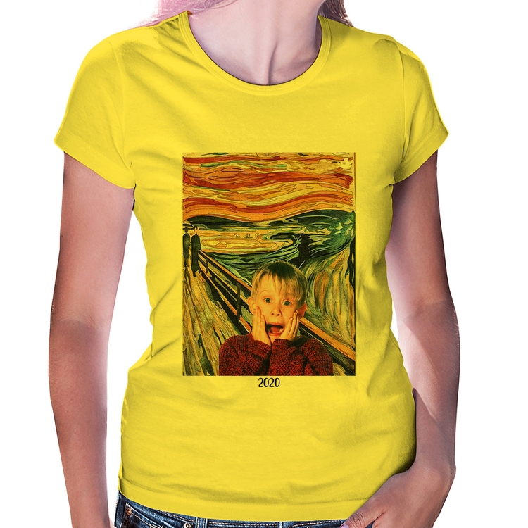 Baby Look O grito 2020 - Amarela