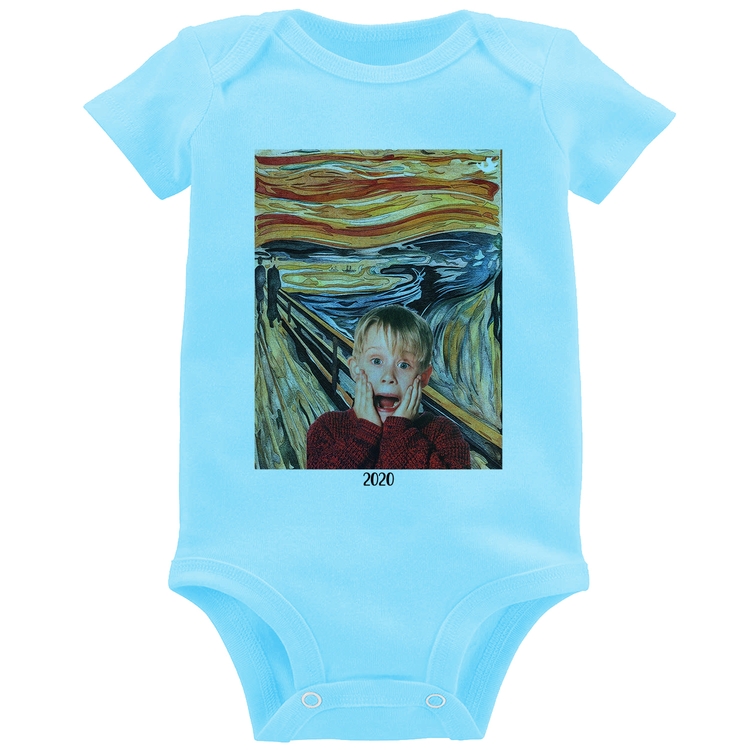 Body Bebê O grito 2020 - Azul Bebê