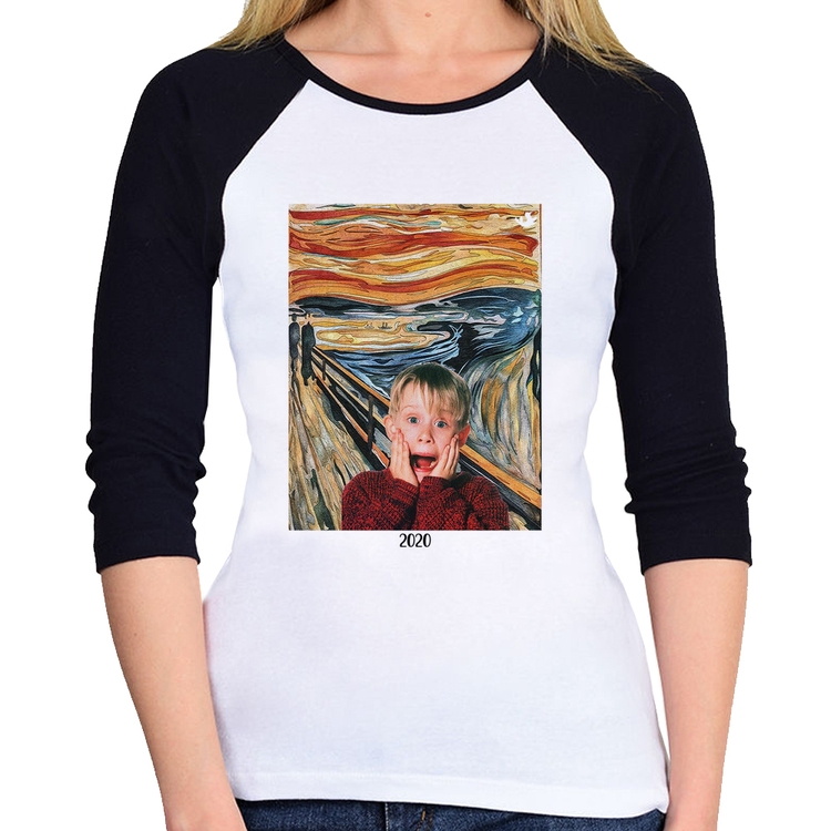 Baby Look Raglan O grito 2020 Manga 3/4