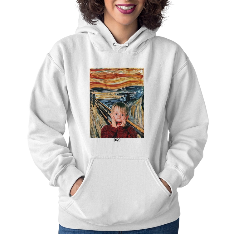 Moletom Feminino O grito 2020 - Branco