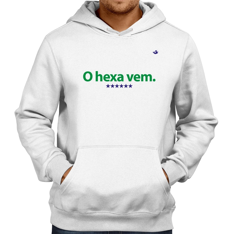 Moletom O hexa vem - Branco
