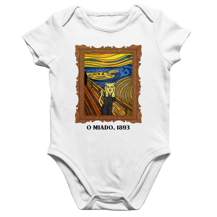 Body Bebê Algodão O miado, 1893 - Branco