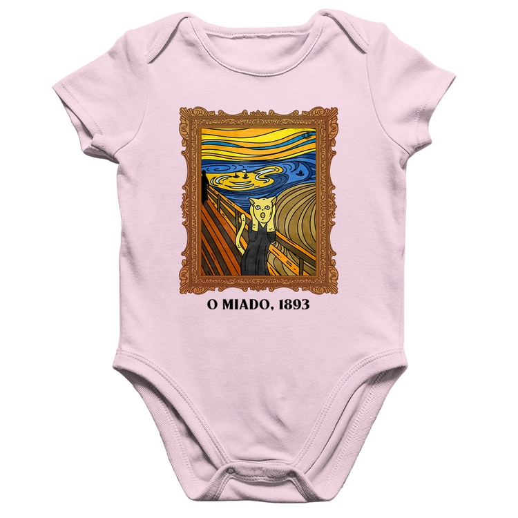 Body Bebê Algodão O miado, 1893 - Rosa Bebê