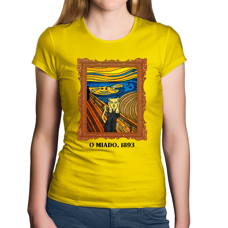 Baby Look Algodão O miado, 1893 - Amarela