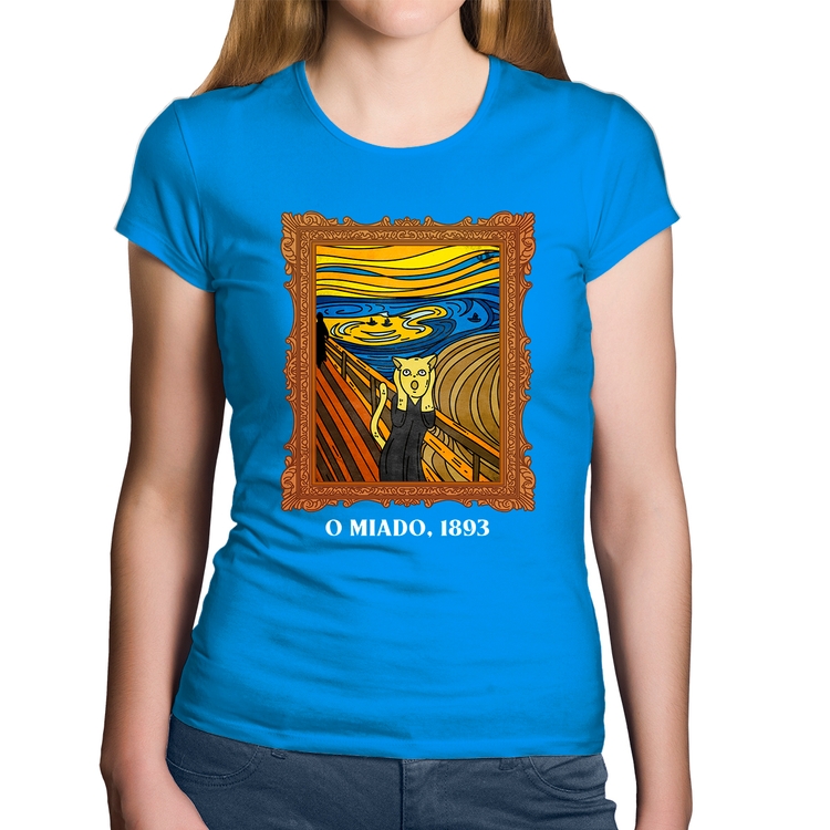 Baby Look Algodão O miado, 1893 - Azul