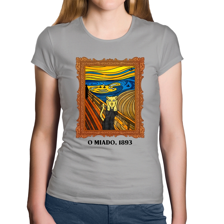 Baby Look Algodão O miado, 1893 - Cinza