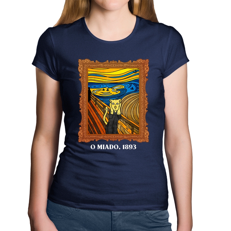 Baby Look Algodão O miado, 1893 - Marinho