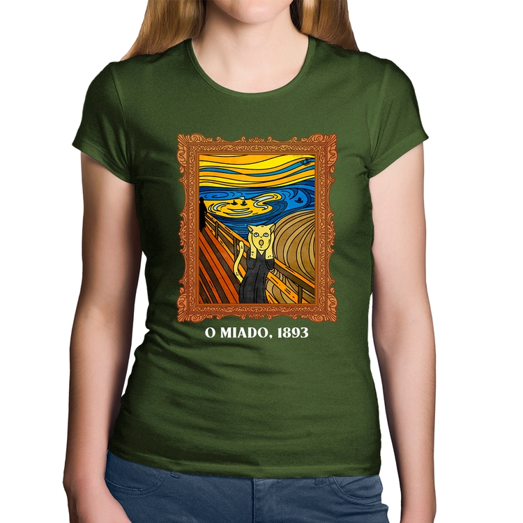 Baby Look Algodão O miado, 1893 - Musgo