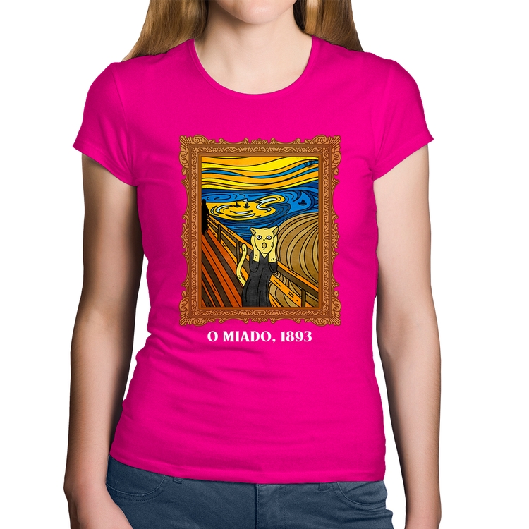 Baby Look Algodão O miado, 1893 - Rosa