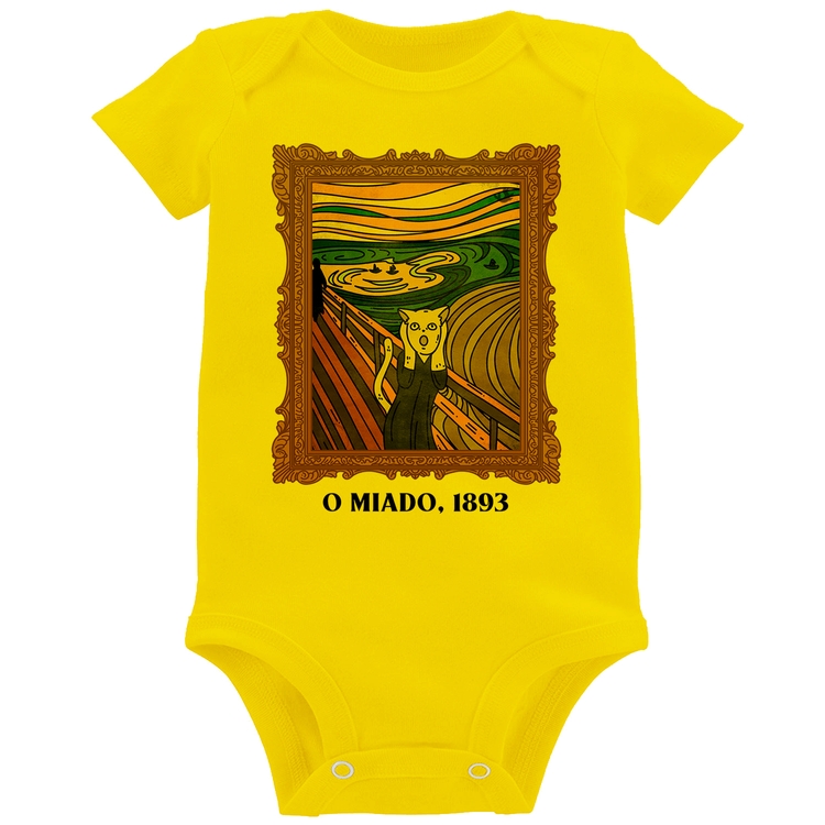 Body Bebê O miado, 1893 - Amarelo