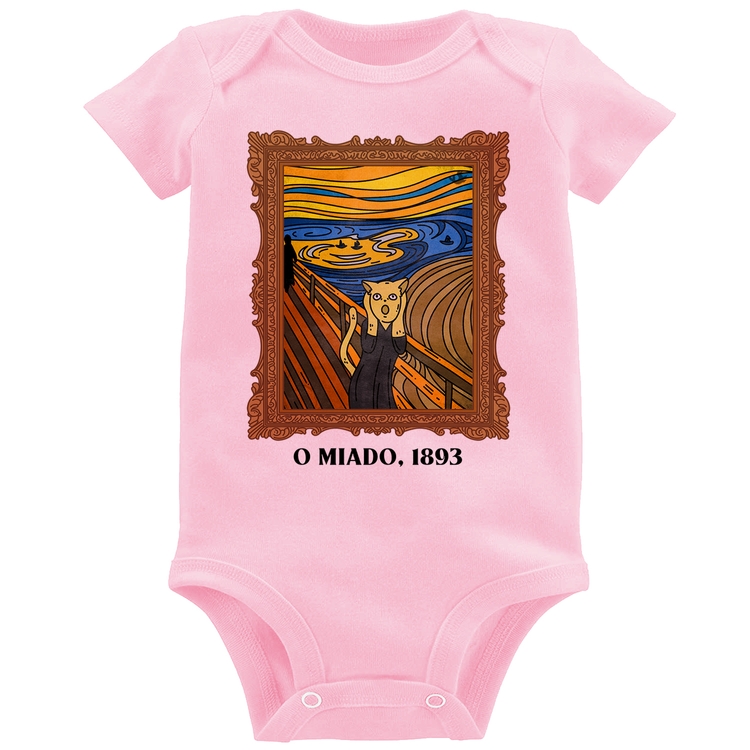 Body Bebê O miado, 1893 - Rosa Bebê