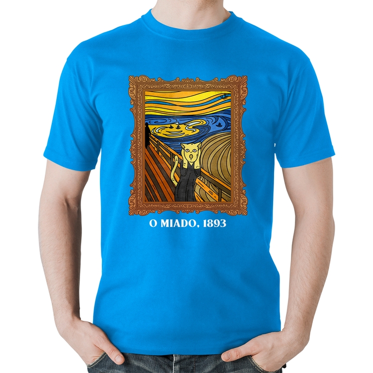 Camiseta Algodão O miado, 1893 - Azul