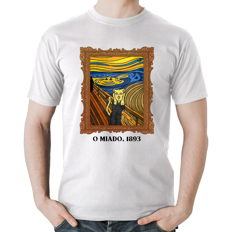 Camiseta Algodão O miado, 1893 - Branca