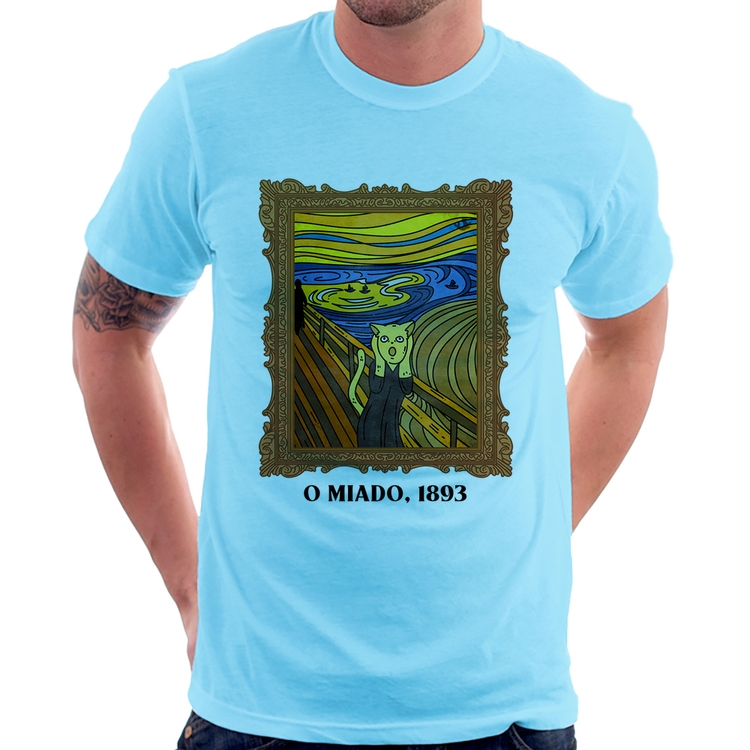 Camiseta O miado, 1893 - Azul Bebê