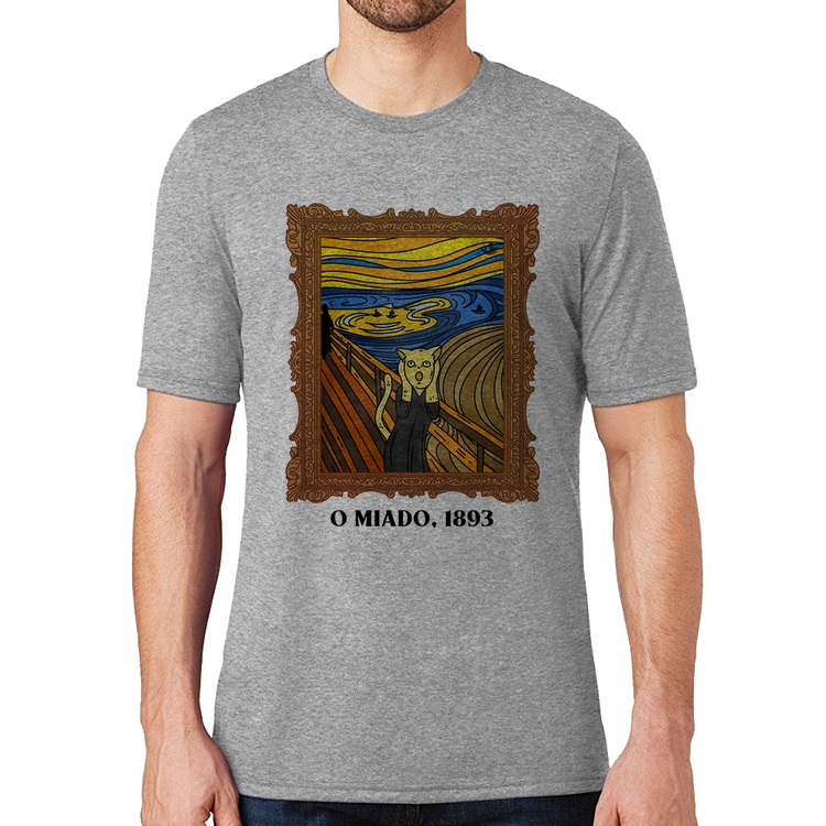 Camiseta O miado, 1893 - Cinza
