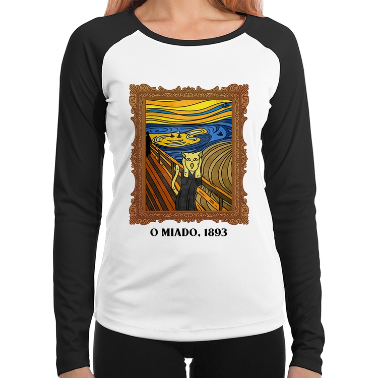 Baby Look Raglan O miado, 1893 Manga Longa