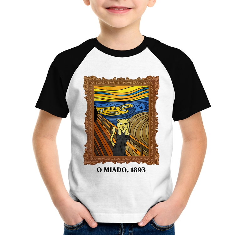 Camiseta Raglan Infantil O miado, 1893