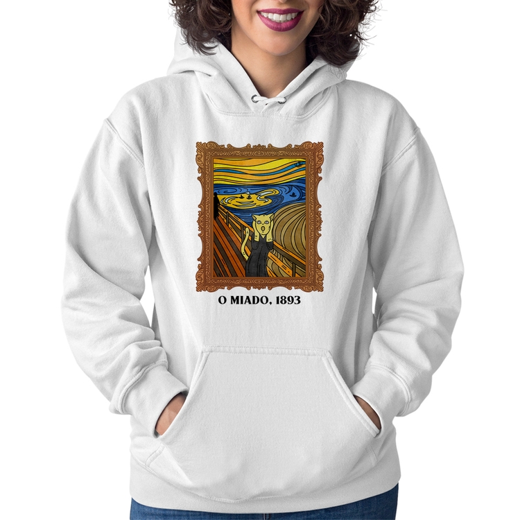 Moletom Feminino O miado, 1893 - Branco