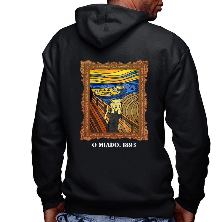 Blusa Moletom O miado, 1893 Masculina com Capuz e Zíper