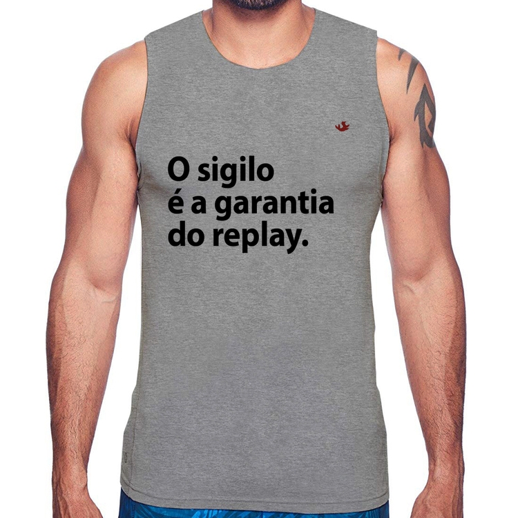 Regata O sigilo é a garantia do replay - Cinza