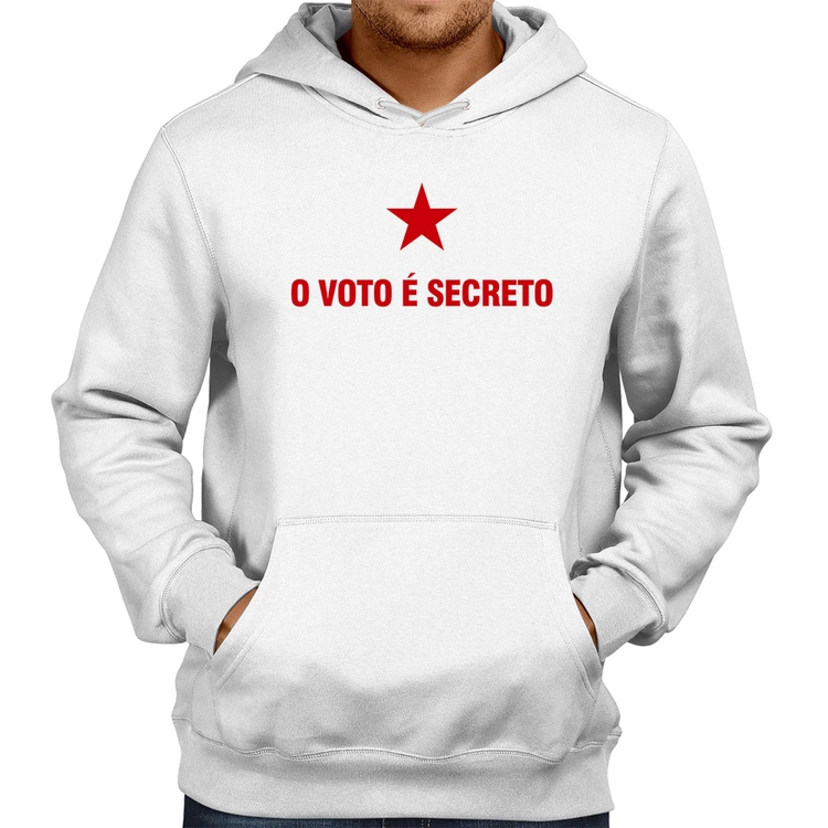 Moletom O voto é secreto - Branco