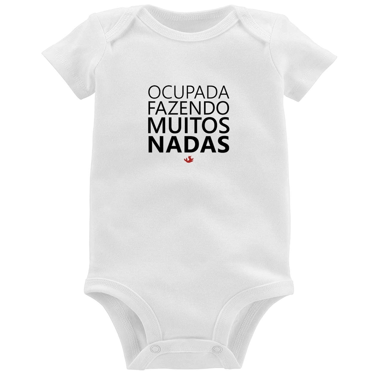 Body Bebê Ocupada fazendo muitos nadas