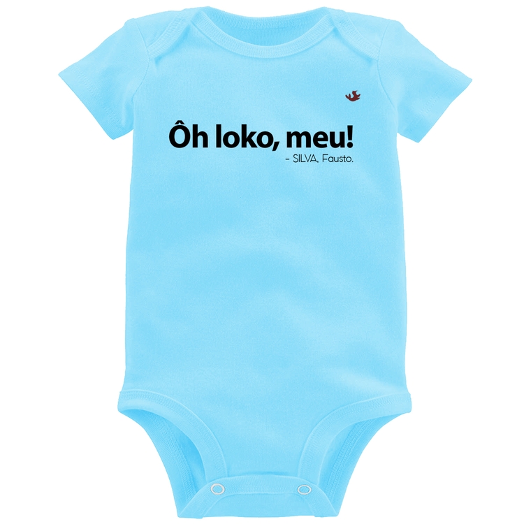 Body Bebê Ôh loko, meu! - Azul Bebê