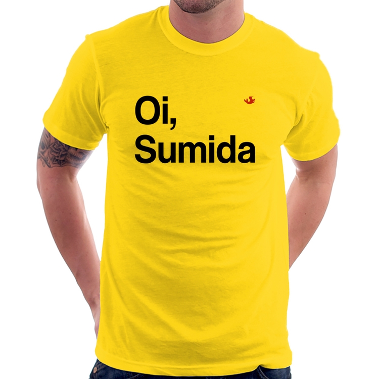 Camiseta Oi sumida - Amarela