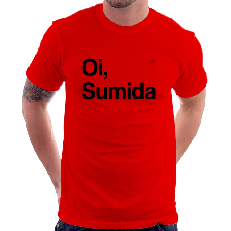 Camiseta Oi sumida - Vermelha