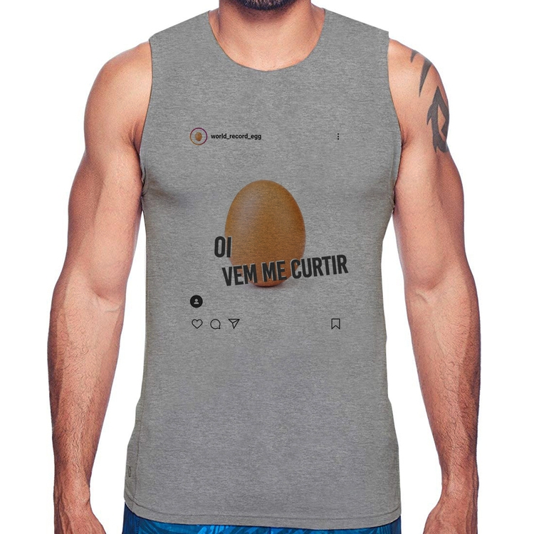 Regata Oi, vem me curtir - Cinza