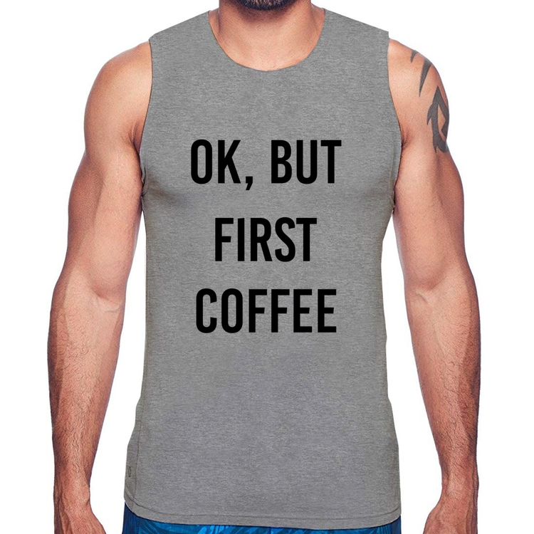 Regata OK, but first coffee - Cinza