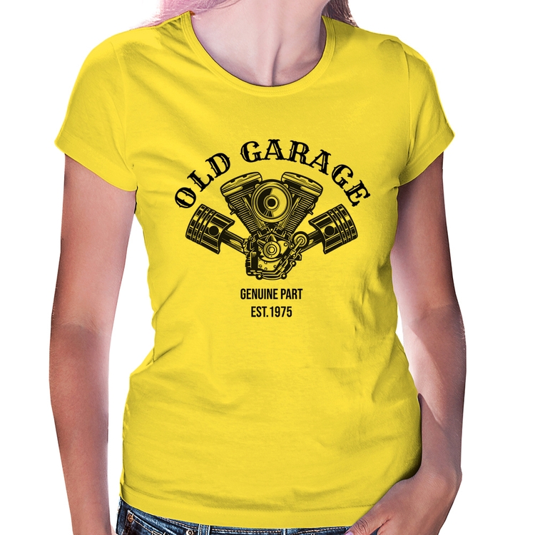 Baby Look Old Garage Genuine Part Est.1975 - Amarela