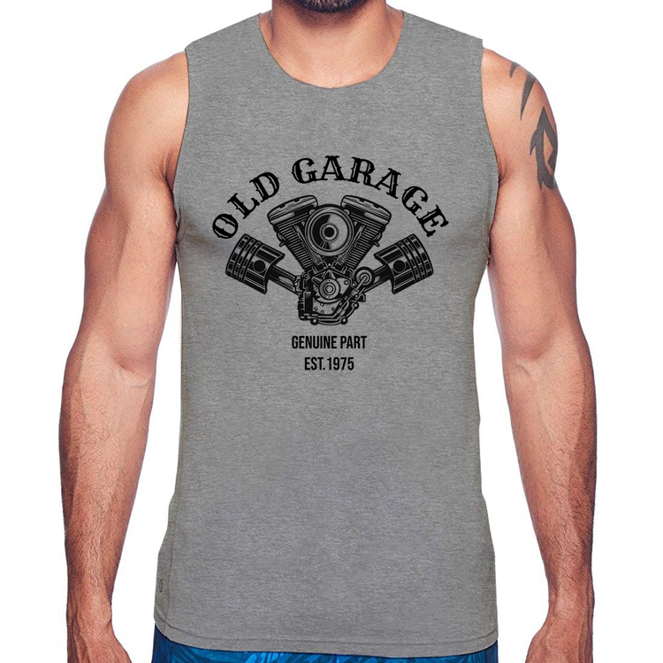 Regata Old Garage Genuine Part Est.1975 - Cinza