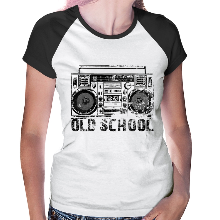 Baby Look Raglan Old School Boombox