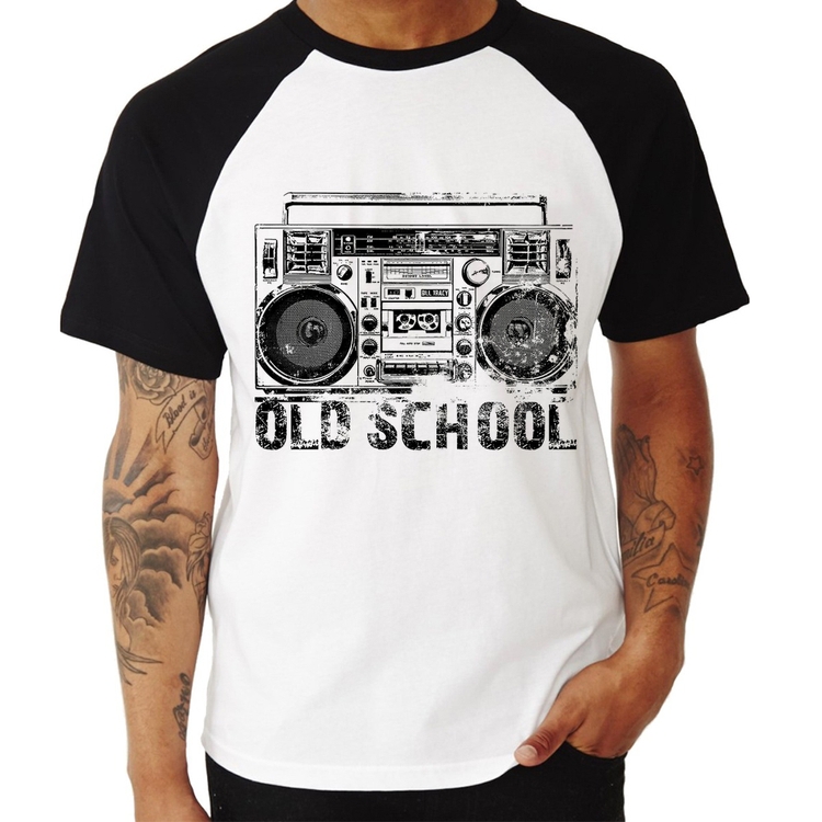 Camiseta Raglan Old School Boombox