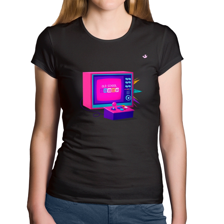 Baby Look Algodão Old School Gamer