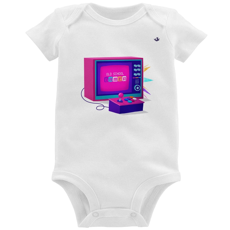 Body Bebê Old School Gamer