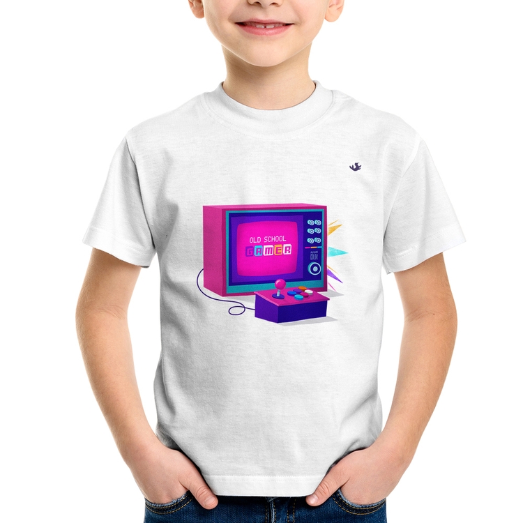 Camiseta Infantil Old School Gamer